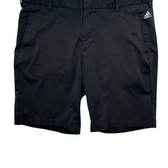 Adidas Men's Size 38 Black Pure Motion Stretch 3-Stripe Golf Shorts - Picture 4 of 9